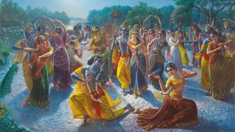 Radha naache krishna naache