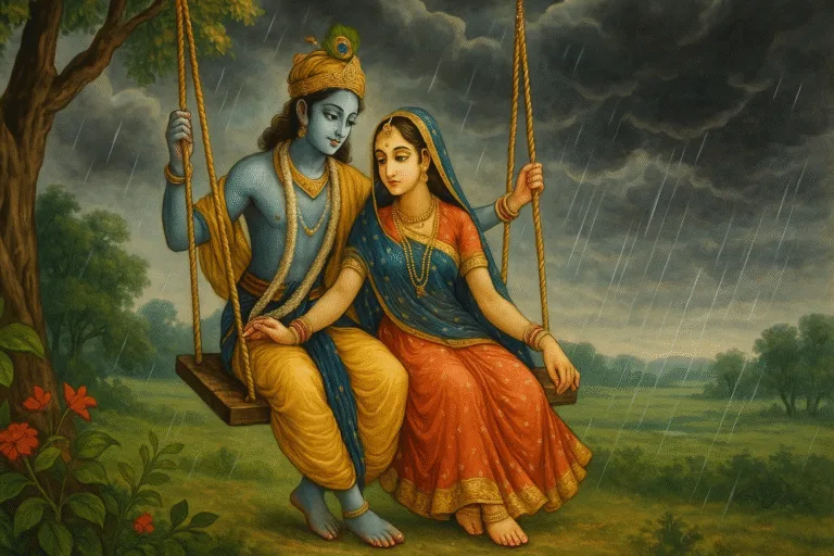 Radhe jhulan padharo bhajan